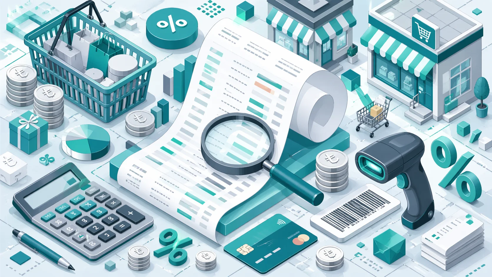 KDV hesaplama rehberi — fatura, büyüteç ve vergi hesaplama görseli